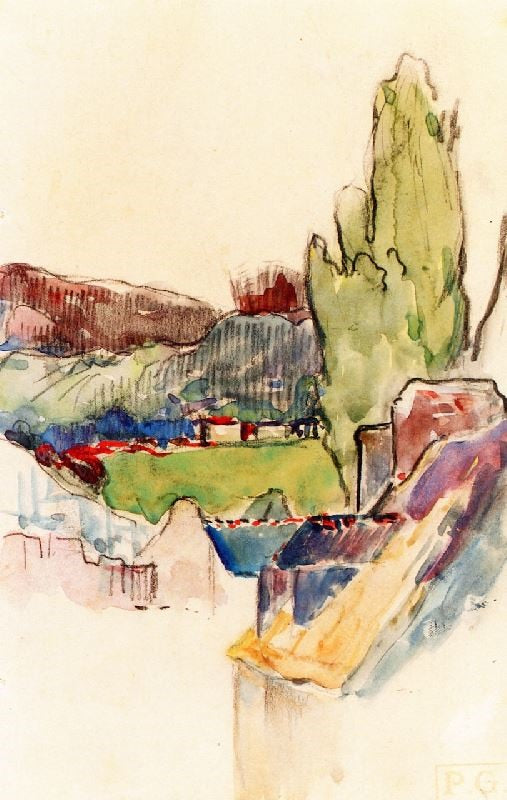 Breton Valley by Paul Gauguin