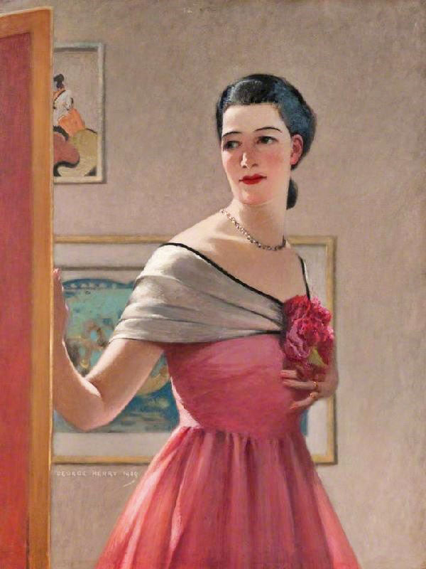 Mary In The Pink Dress by George Henry R.A. R.S.A. R.S.W.