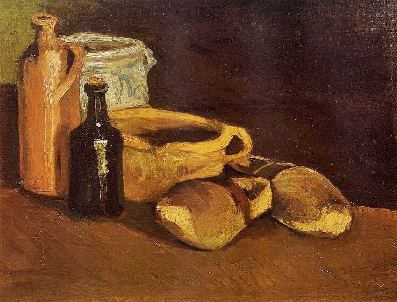 Still Life With Clogs And Pots by Vincent van Gogh