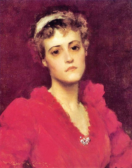 The Red Gown by William Merritt Chase