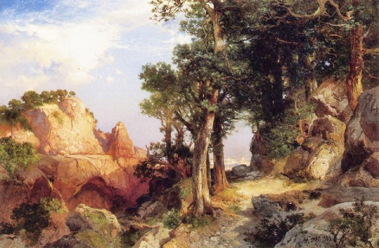 On The Berry Trail, Grand Canyon Of Arizona by Thomas Moran
