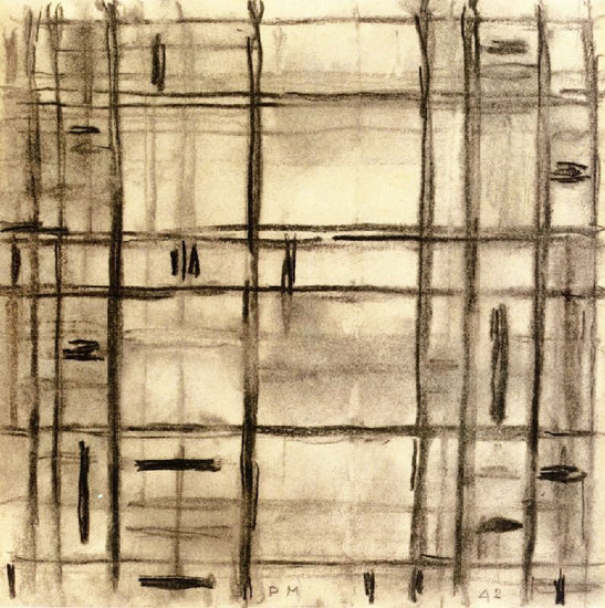 Study I For Broadway Boogie Woogie by Piet Mondrian