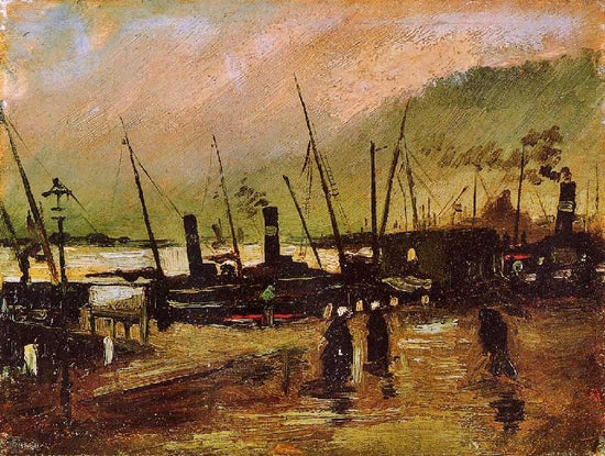 The De Ruijterkade In Amsterdam by Vincent van Gogh