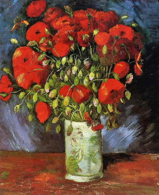 Vase With Red Poppies by Vincent van Gogh