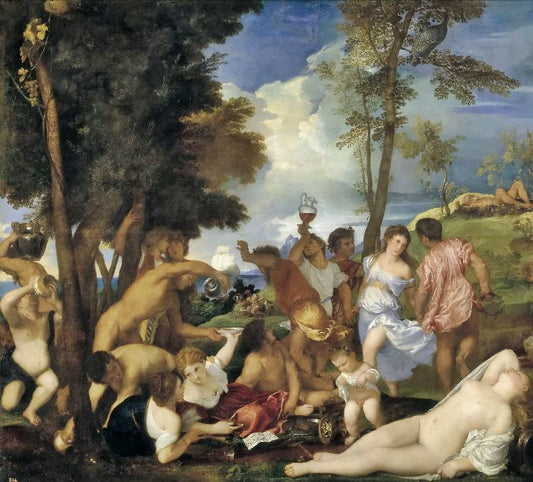 The Bacchanal Of The Andrians by Titian