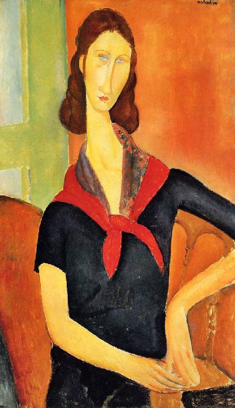 JEANNE HEBUTERNE IN A SCARF
