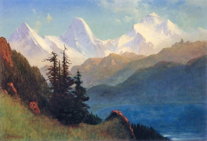 Splendor Of The Grand Tetons by Albert Bierstadt