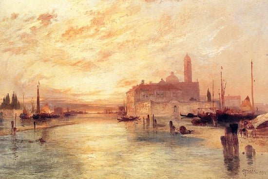 View At Sunset by Thomas Moran