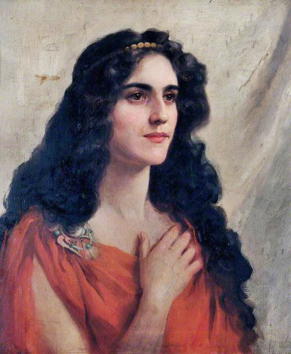 Portrait Of A Woman In Red by Beatrice Offor