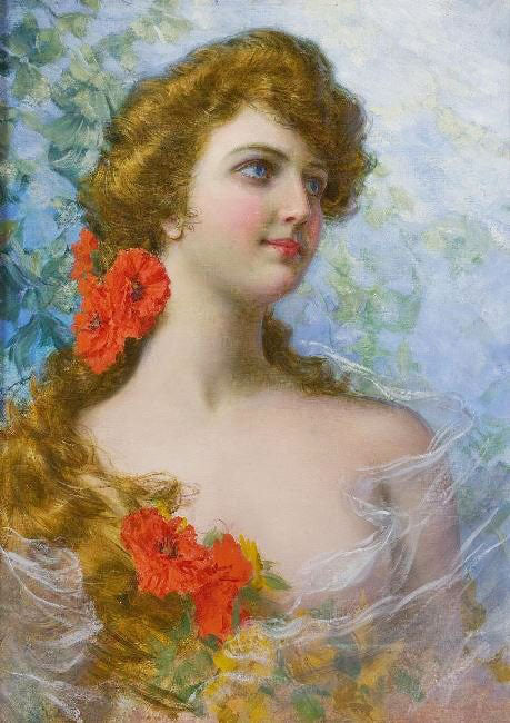 A Young Beauty by Gaetano Bellei