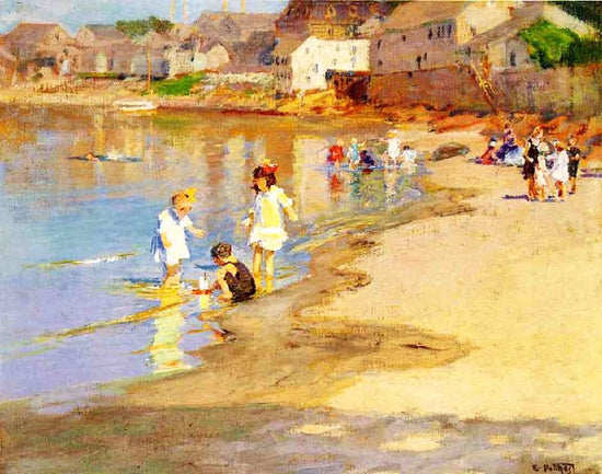 At The Beach by Edward Potthast