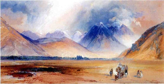 The Yellowstone Range, Near The Crow Mission by Thomas Moran