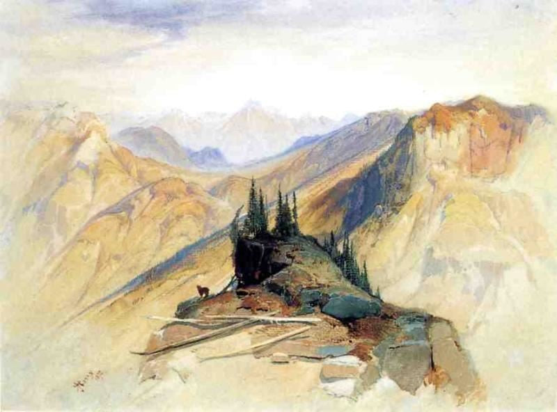 The Yellowstone Range, Near Fort Ellis by Thomas Moran