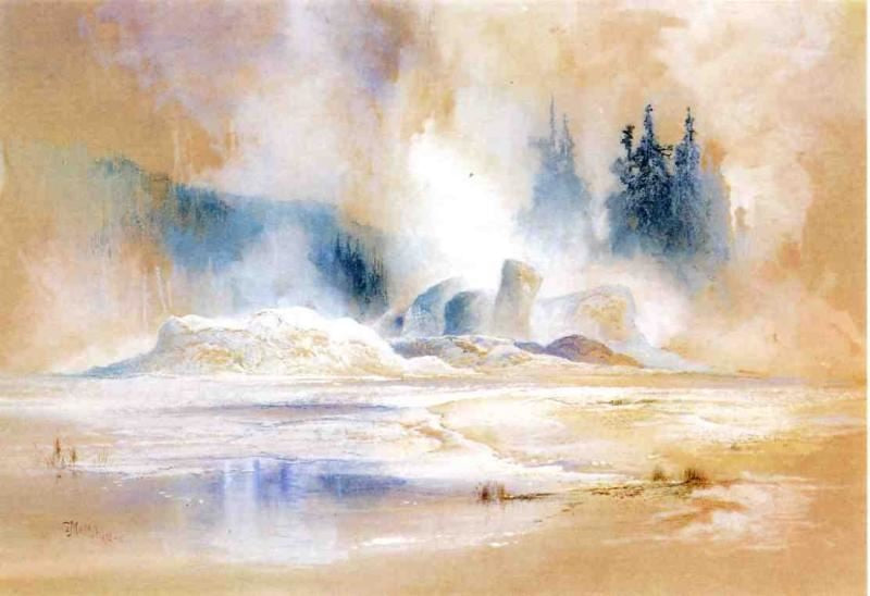 THE GROTTO GEYSER, FIRE HOLE BASIN