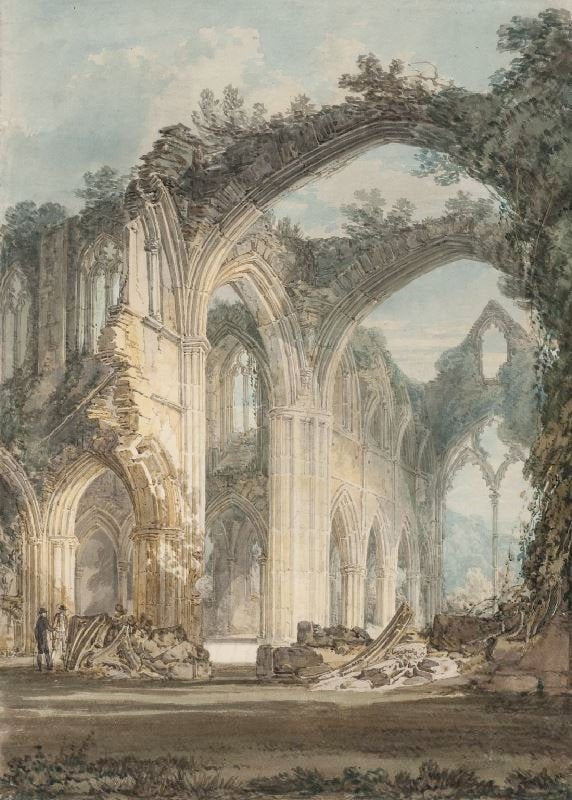Tintern Abbey: The Crossing And Chancel, Looking Towards The East Window by Joseph Turner