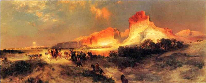 Green River Cliffs, Wyoming by Thomas Moran
