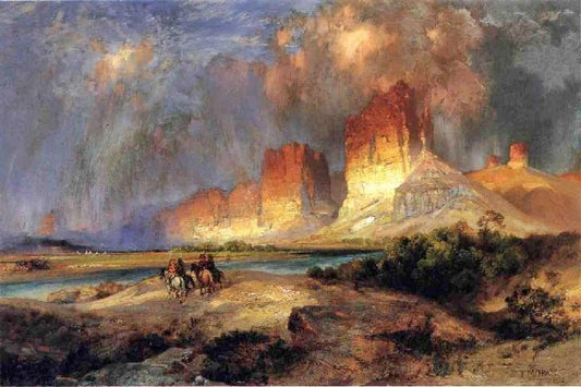 Cliffs Of The Upper Colorado River by Thomas Moran