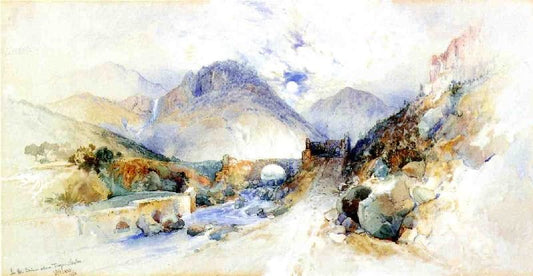 In The Cajon Above Troyes, Mexico by Thomas Moran