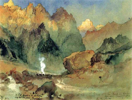 In The Lava Beds by Thomas Moran