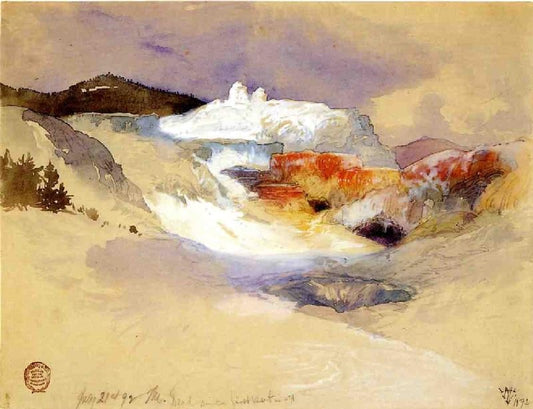 Hot Springs, Yellowstone by Thomas Moran