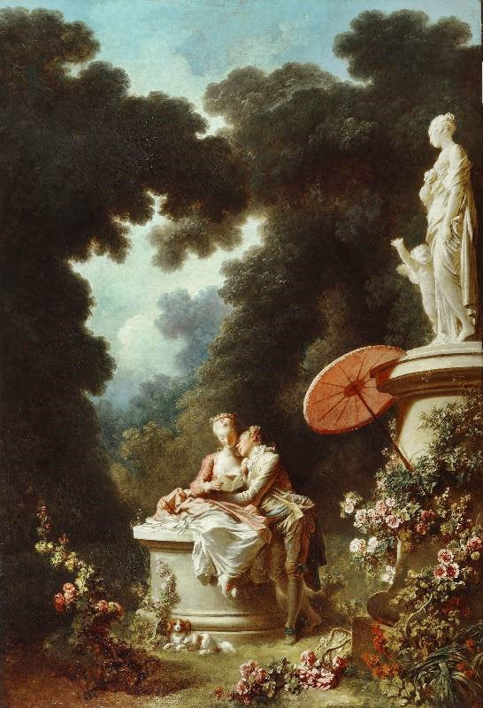 The Progress Of Love, The Confession by Jean-Honore Fragonard