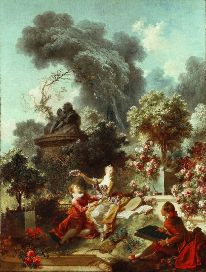 The Progress Of Love, The Lover Crowned by Jean-Honore Fragonard