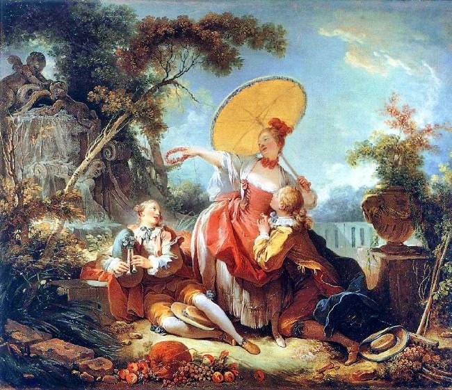 The Musical Contest by Jean-Honore Fragonard