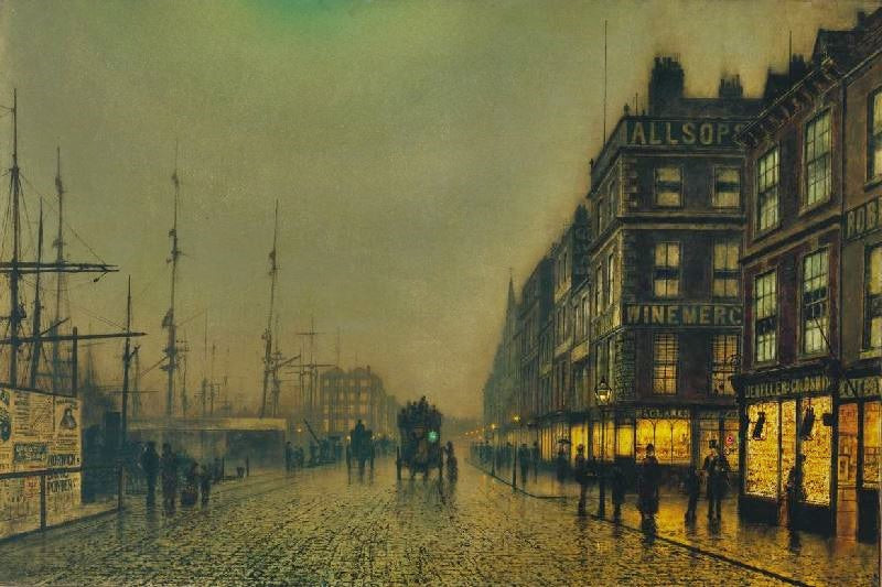 LIVERPOOL QUAY BY MOONLIGHT