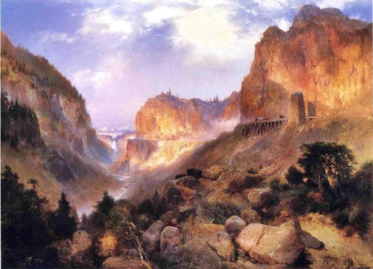 Golden Gateway To The Yellowstone by Thomas Moran