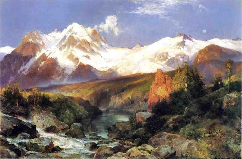 The Teton Range by Thomas Moran