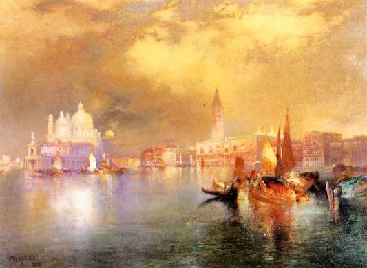Moonlight In Venice by Thomas Moran