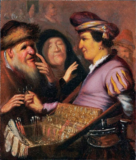 The Spectacle-Pedlar (Sight) by Rembrandt van Rijn