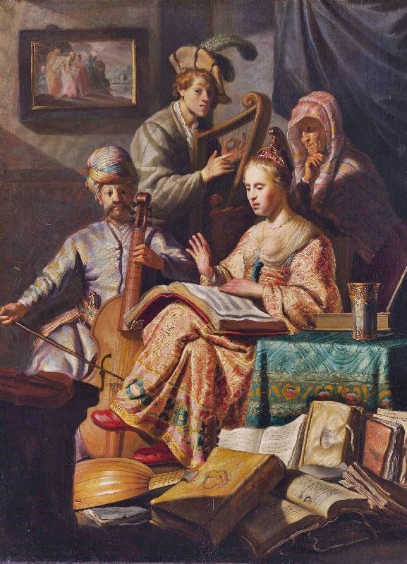 The Music Party by Rembrandt van Rijn