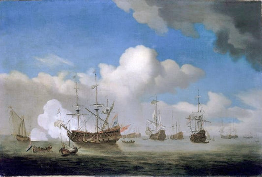 The Captured Hms Royal Prince Brought Into Dutch Waters by Willem van de Velde
