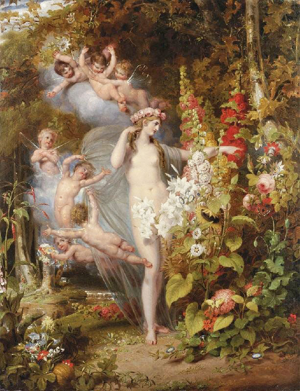Flora Unveiled By Zephyrs by Richard Westall