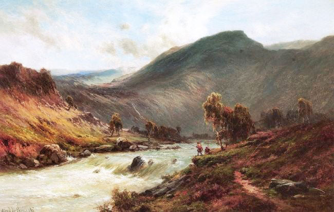 The River Dee by Alfred de Bréanski Sr.