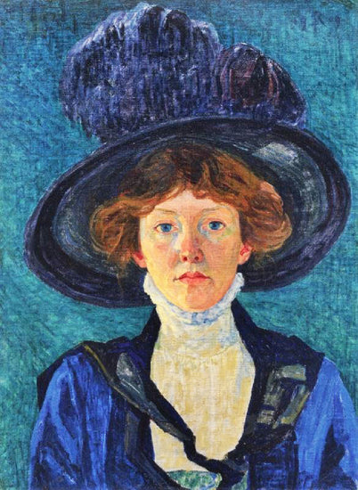 Lady With Hat by Sigismund Righini