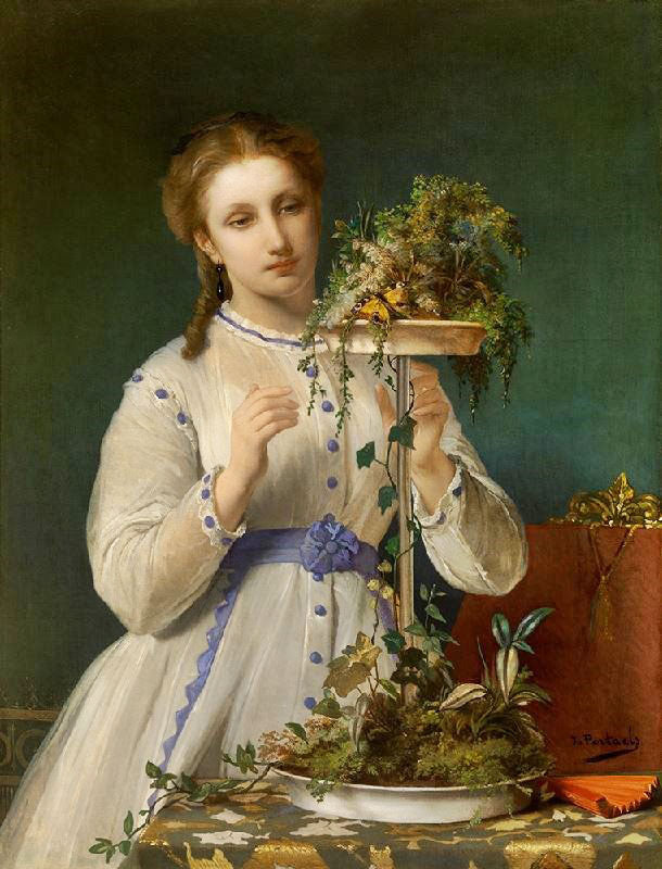 The Yellow Butterfly by Jean-François Portaels