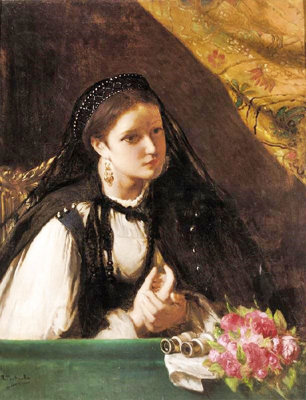 At The Theater by Jean-François Portaels