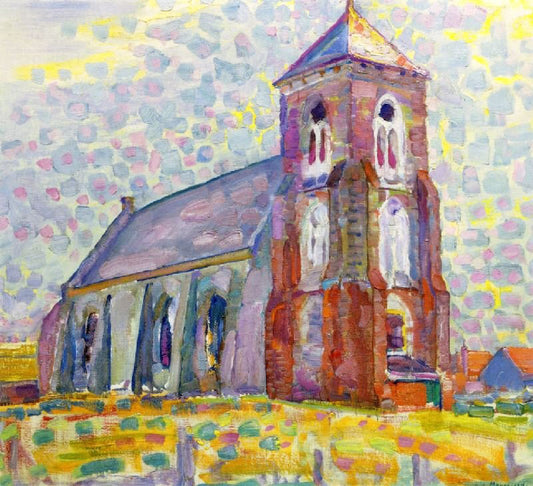 Church In Zoutelande by Piet Mondrian