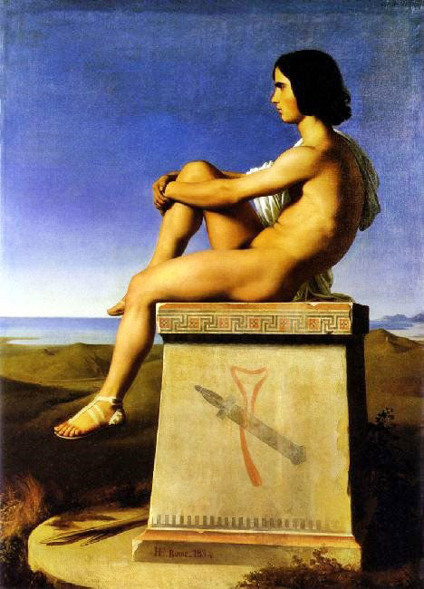 Polytès, Fils De Priam, Observant Les Mouvements Des Grecs Vers Troie by Hippolyte-Jean Flandrin