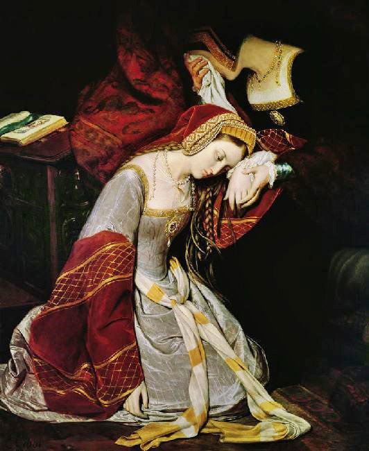 Anne Boleyn In The Tower by Edouard Cibot
