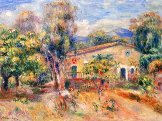The Farm At Collettes, Cagnes by Pierre Auguste Renoir