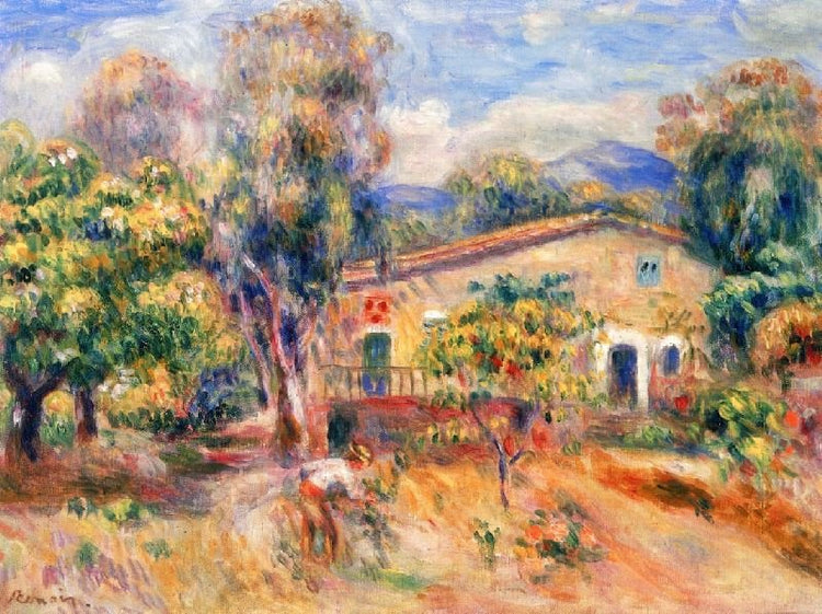 The Farm At Collettes, Cagnes by Pierre Auguste Renoir
