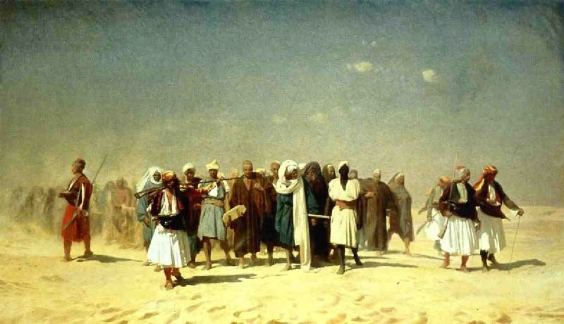 EGYPTIAN RECRUITS CROSSING THE DESERT