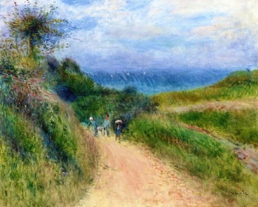Road In Berneval by Pierre Auguste Renoir