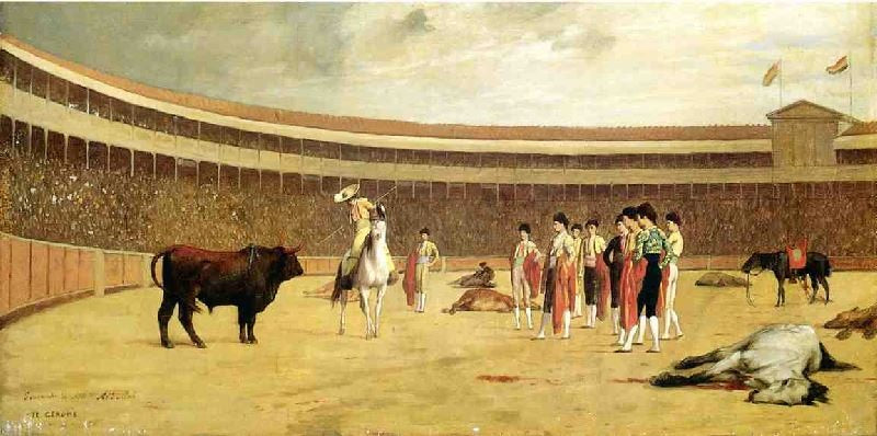 Bull And Picador by Jean-Léon Gérôme