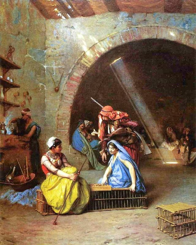Almehs Playing Chess by Jean-Léon Gérôme