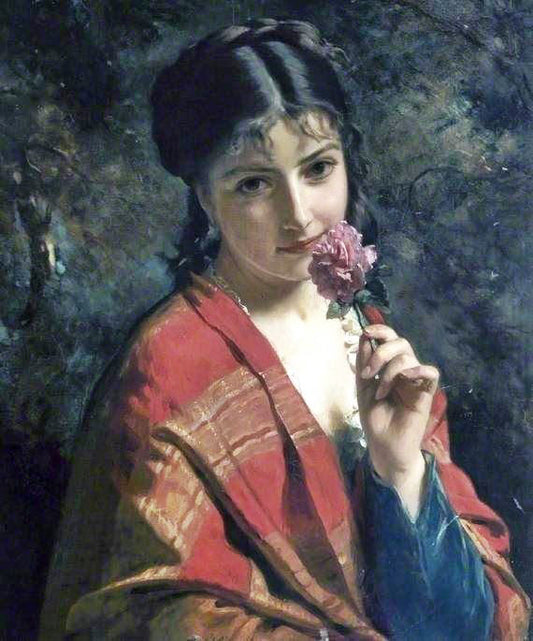 A Rose by Henri-Guillaume Schlesinger