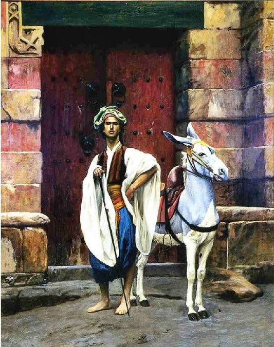 Sais And His Donkey by Jean-Léon Gérôme